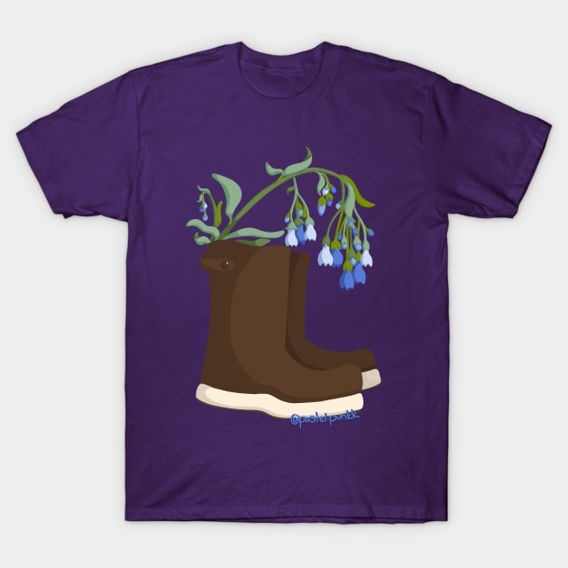 Bluebell Rain Boots T-Shirt by Pastel.Punkk